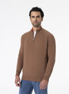 Maglione mezza Zip in Cashmere - Dubai