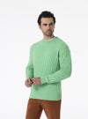 Maglia girocollo a treccia in lana Cashmere - Nordland