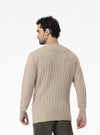 Maglia girocollo a treccia in lana Cashmere - Nordland