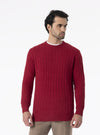 Maglia girocollo a treccia in lana Cashmere - Nordland