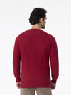 Maglia girocollo a treccia in lana Cashmere - Nordland