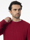 Maglia girocollo a treccia in lana Cashmere - Nordland