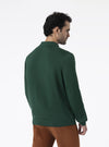 Polo-style neck sweater in Merino wool - Moray