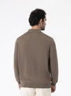 Polo-style neck sweater in Merino wool - Moray