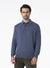 Polo-style neck sweater in Merino wool - Moray