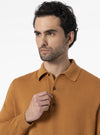 Maglia con collo in stile Polo in lana Merinos - Moray