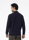 Polo-style neck sweater in Merino wool - Moray