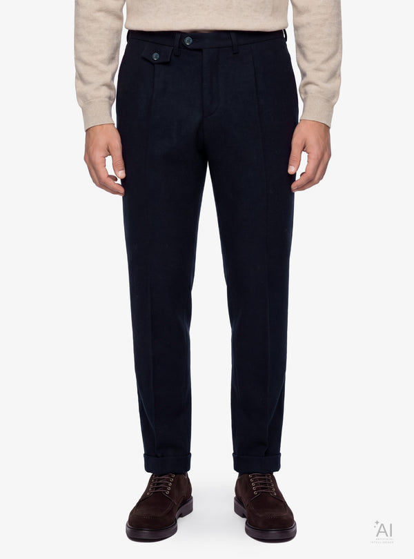 Pantalone Uomo Resca in Flanella di Lana