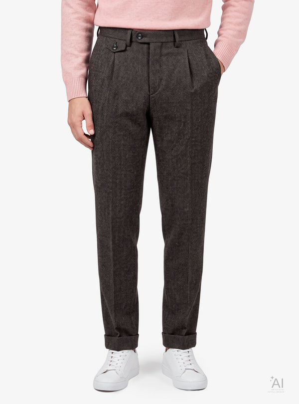 Pantalone Uomo Resca in Flanella di Lana