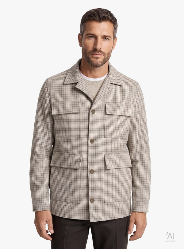 Over Jacket Uomo in Lana