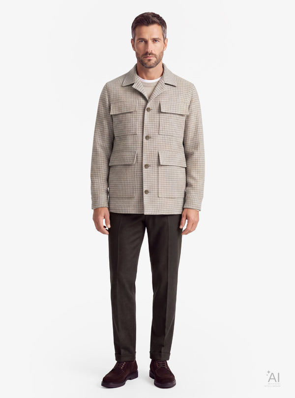 Over Jacket Uomo in Lana