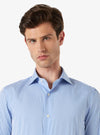 Slim fit cotton shirt with spread collar - Lyon