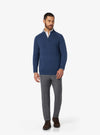 Maglia mezza zip in lana e cashmere - barclay