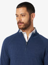 Maglia mezza zip in lana e cashmere - barclay