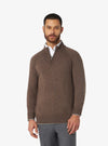 Maglia mezza zip in lana e cashmere - barclay