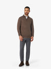 Maglia mezza zip in lana e cashmere - barclay