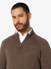 Maglia mezza zip in lana e cashmere - barclay