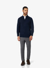 Maglia mezza zip in lana e cashmere - barclay