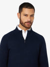 Maglia mezza zip in lana e cashmere - barclay
