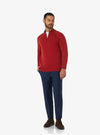 Maglia mezza zip in lana e cashmere - barclay