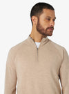 Maglia mezza zip in lana e cashmere - barclay