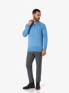 Maglia mezza zip in lana e cashmere - barclay