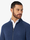 Cashmere wool sweater with full zip closure - Colton