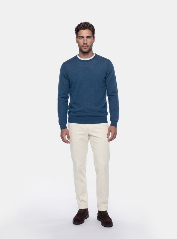 Maglione Uomo Girocollo in Lana Merinos