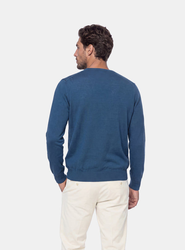 Maglione Uomo Girocollo in Lana Merinos