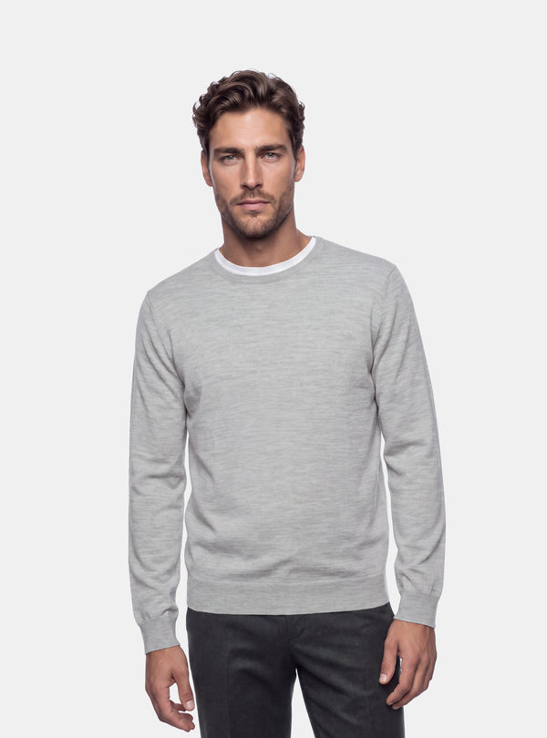Maglione Uomo Girocollo in Lana Merinos