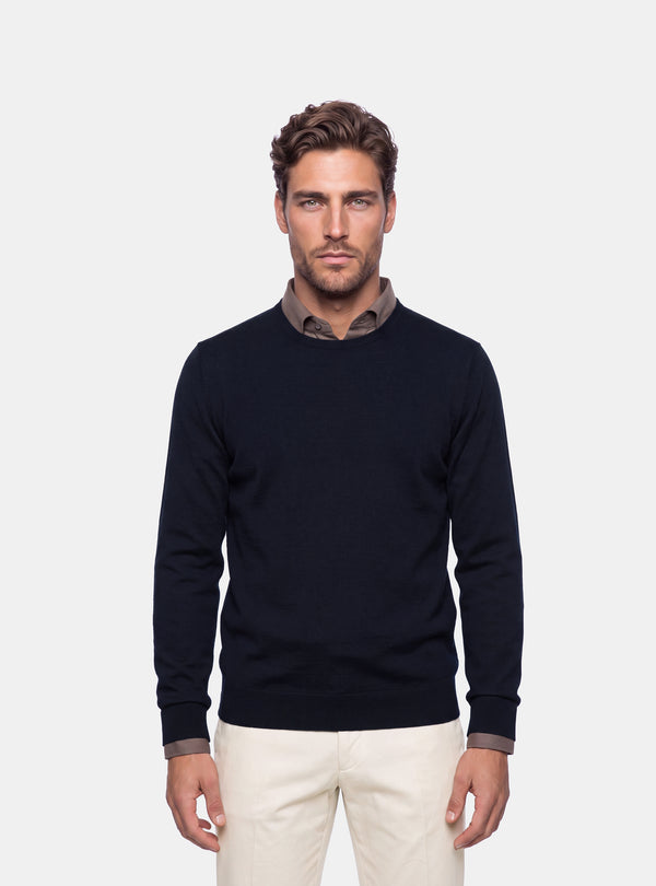 Maglione Uomo Girocollo in Lana Merinos
