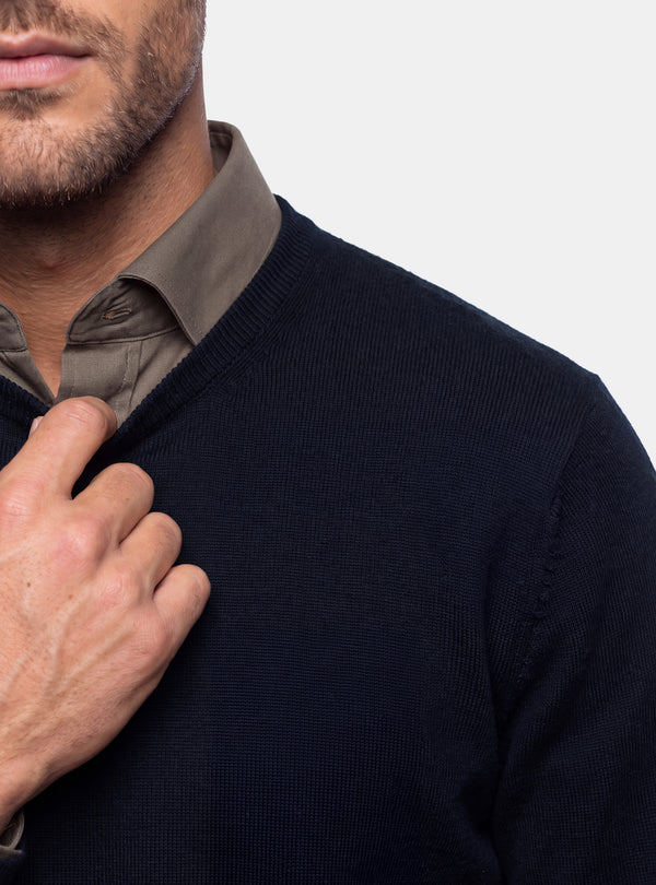 Maglione Uomo Girocollo in Lana Merinos