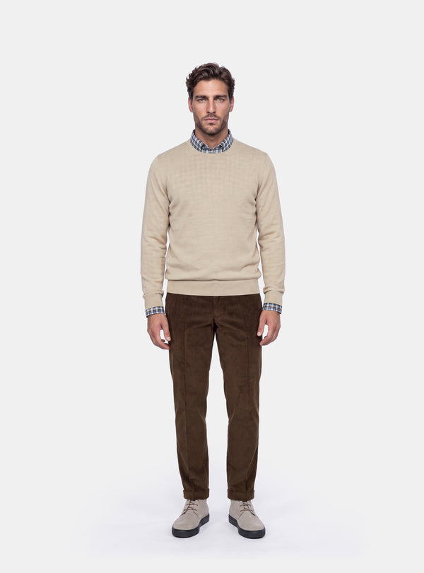 Maglione Uomo Girocollo in Lana Merinos