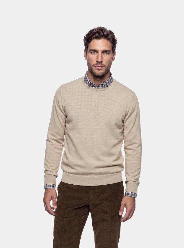 Maglione Uomo Girocollo in Lana Merinos