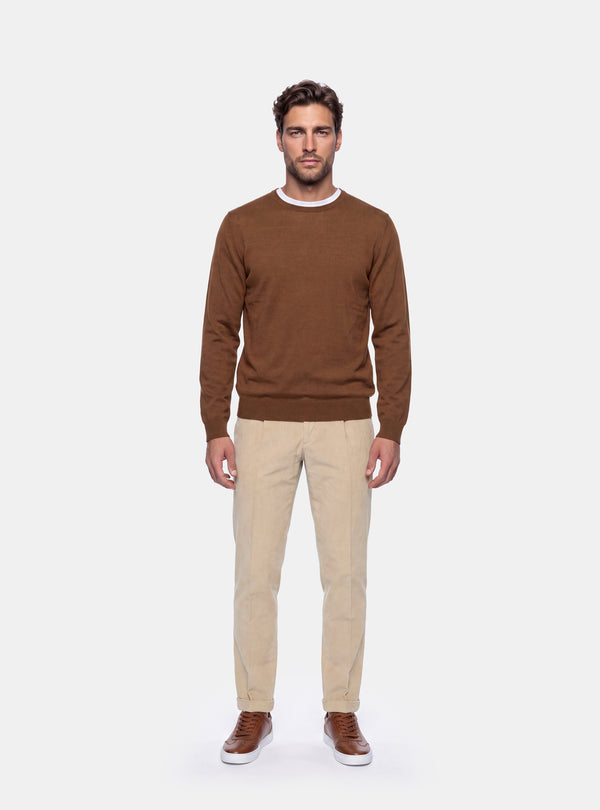 Maglione Uomo Girocollo in Lana Merinos