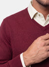 Maglione Uomo Scollo V in Lana Merinos