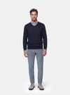 Maglione Uomo Scollo V in Lana Merinos
