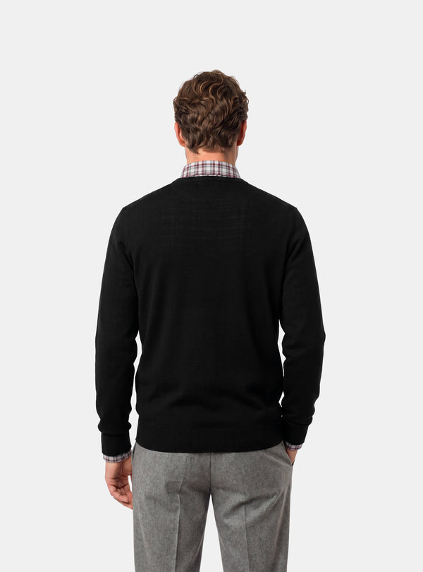 Maglione Uomo Scollo V in Lana Merinos