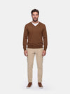 Maglione Uomo Scollo V in Lana Merinos