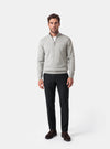 Maglione Uomo Mezza Zip in Lana Merinos