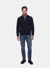 Maglione Uomo Mezza Zip in Lana Merinos