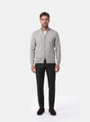 Cardigan Uomo Zip Intera in Lana Merinos