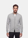 Cardigan Uomo Zip Intera in Lana Merinos