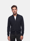 Cardigan Uomo Zip Intera in Lana Merinos
