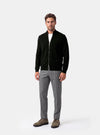Cardigan Uomo Zip Intera in Lana Merinos