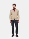 Cardigan Uomo Zip Intera in Lana Merinos