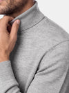 Maglione Uomo Collo Alto in Lana Merinos