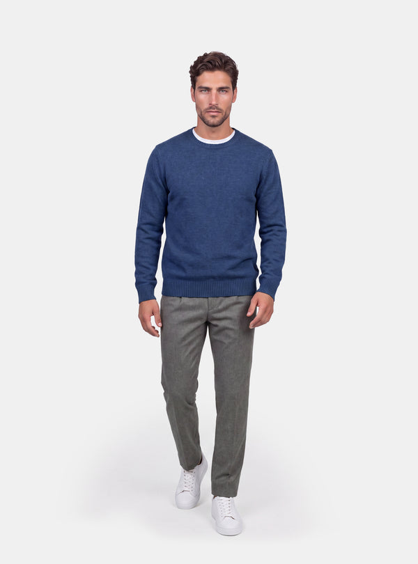 Maglione Uomo Girocollo in Lana e Cashmere