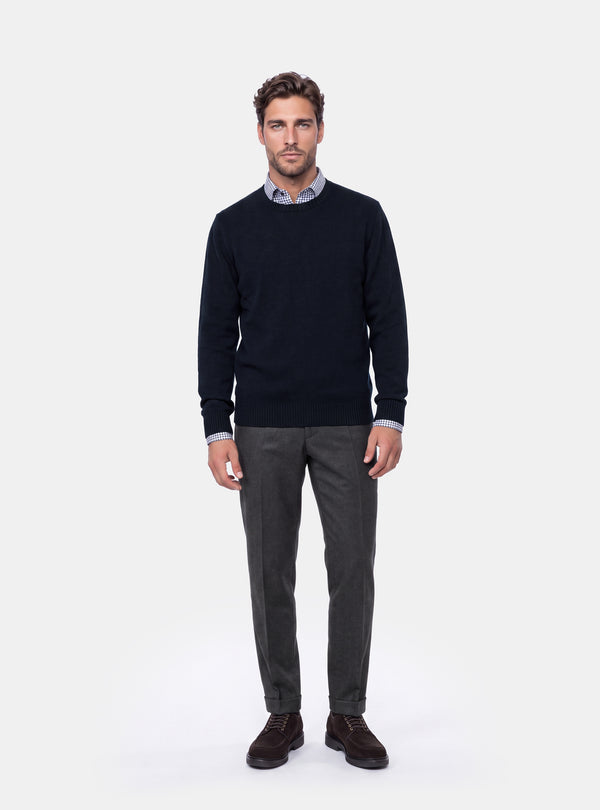 Maglione Uomo Girocollo in Lana e Cashmere