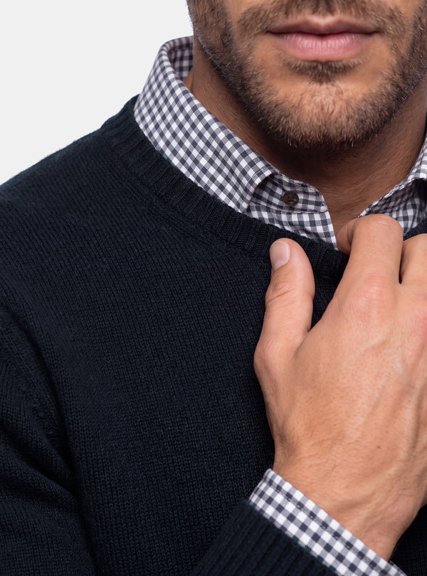Maglione Uomo Girocollo in Lana e Cashmere